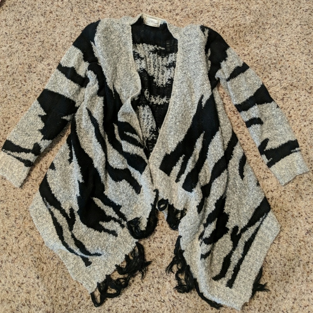 Zebra cardigan